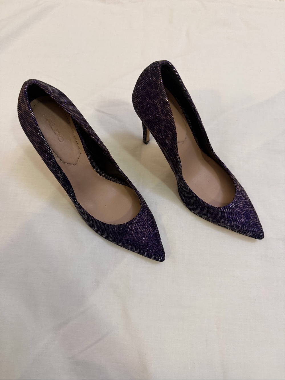 Aldo Purple Pointed-Toe Stiletto Pumps